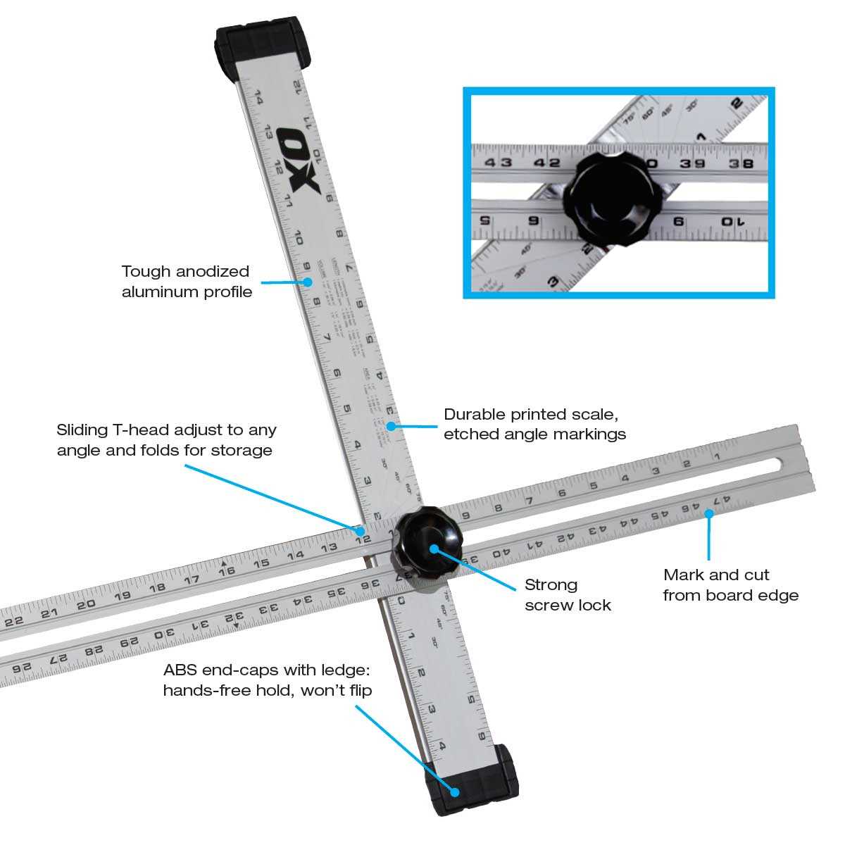 Ox Pro Series 48 Adjustable T-Squa